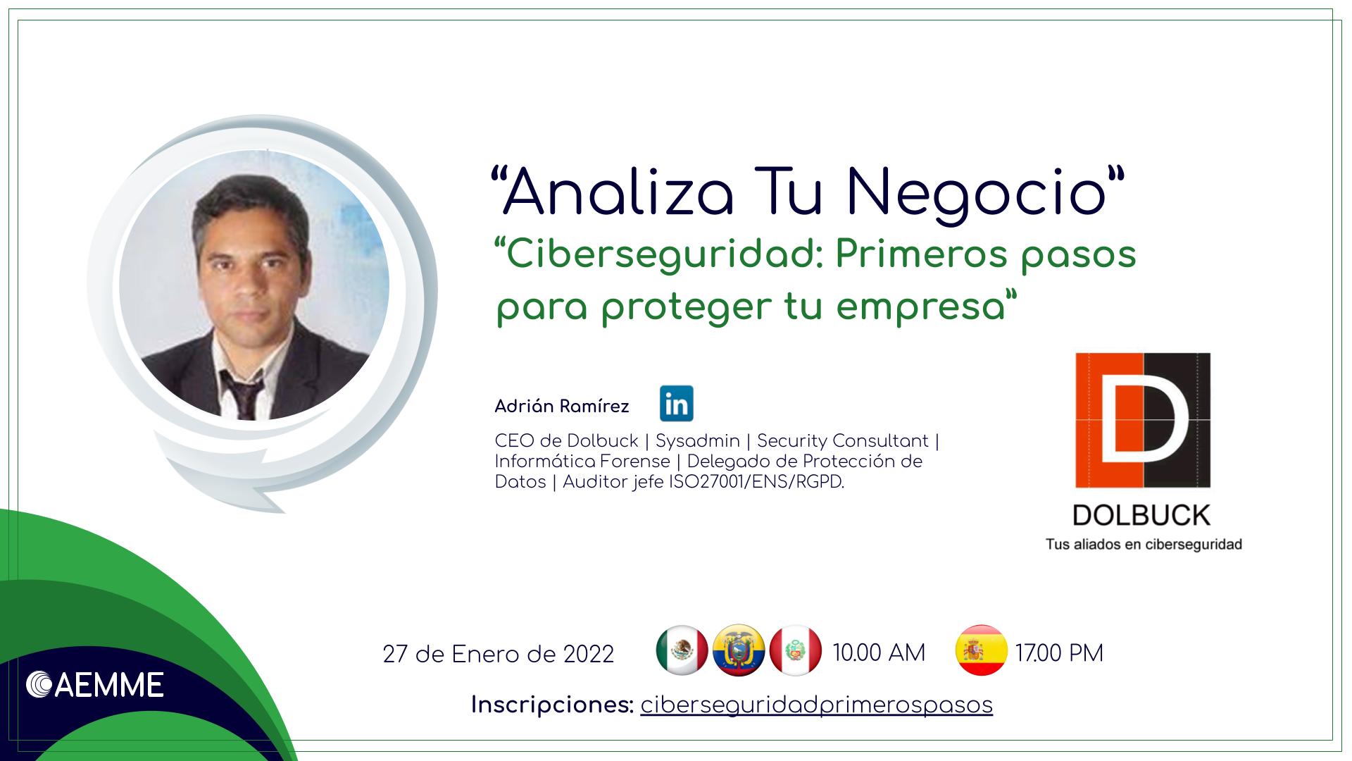 Webinar online sobre ciberseguridad